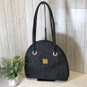 MCM Black and Gold Shoulder Bag